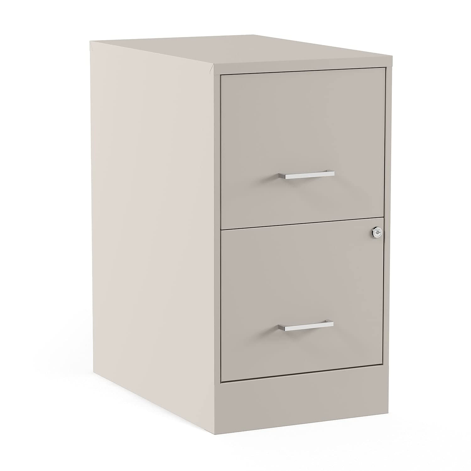 Myofficeinnovations 2806664 2-Drawer Light Duty Vertical File Cabinet, Letter Size, Putty Color - Perfect for Home Office Organization & Document Storage