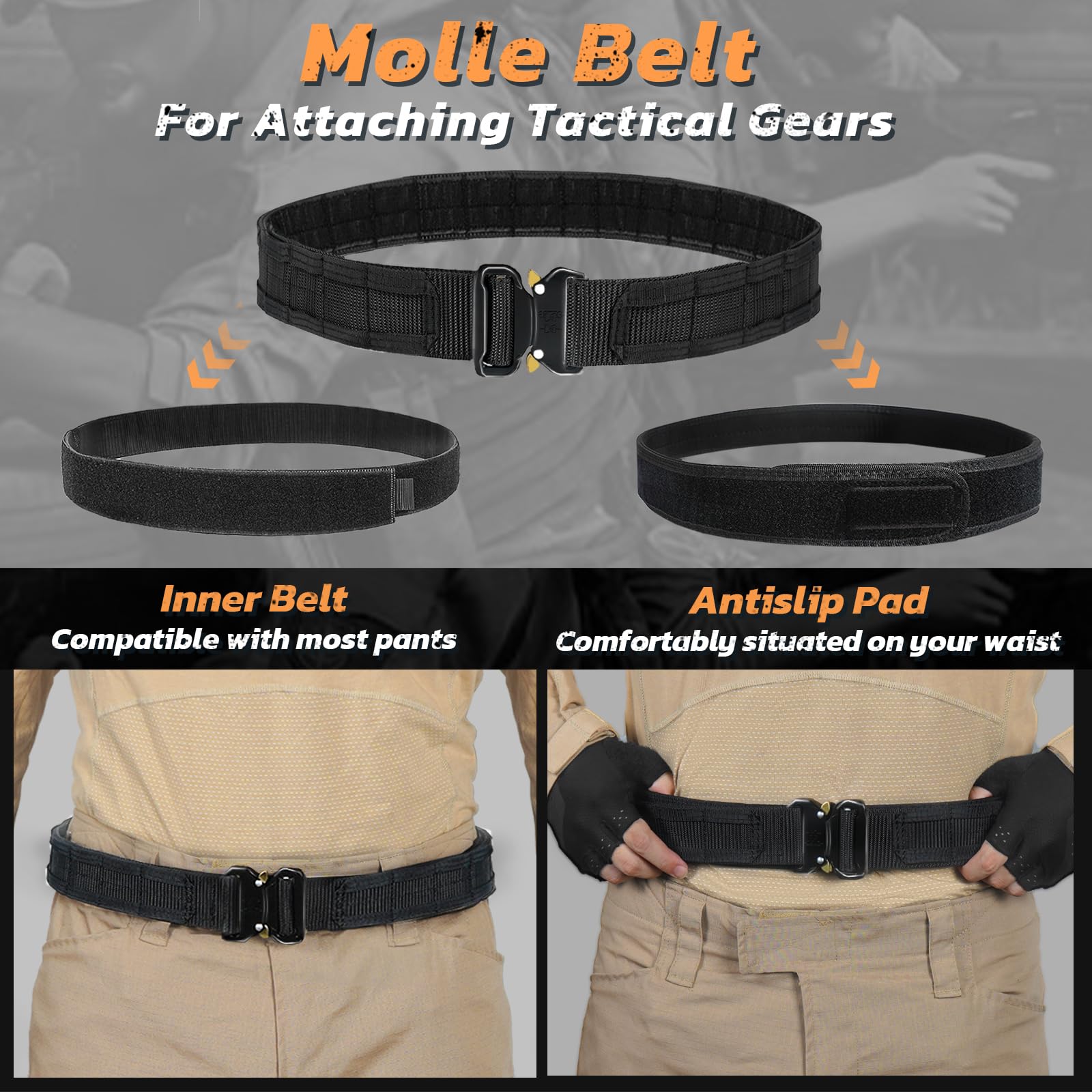 Tactical MOLLE Battle Belt 1.75