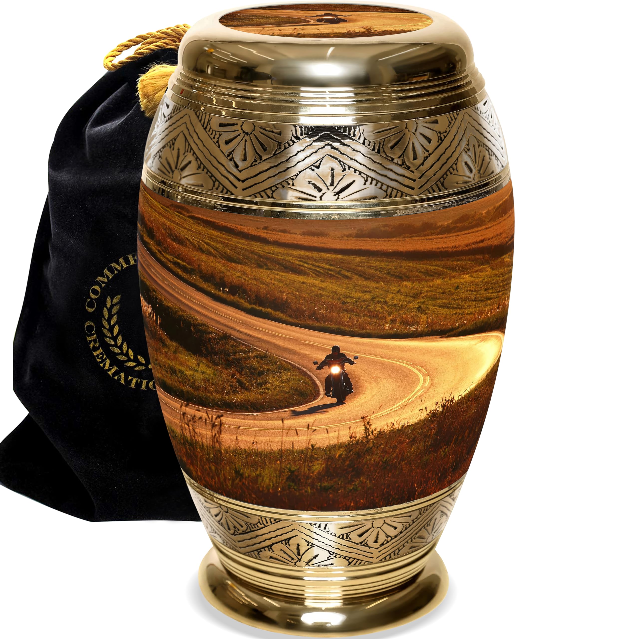 Extra Large Personalized Cremation Urn for Adult Male Ashes - Handcrafted Decorative Urn for Human Ashes - Perfect for Memorial Services, Home Display & Honoring Loved Ones