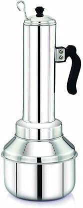 Premium Stainless Steel Puttu Maker - 1.5L Puttu Kodam, Chiratta Puttu Kutti, Puttu Cooker & Steamer for Home & Kitchen | Perfect for Traditional Kerala Breakfast, Healthy Snacks & Gluten-Free Cooking