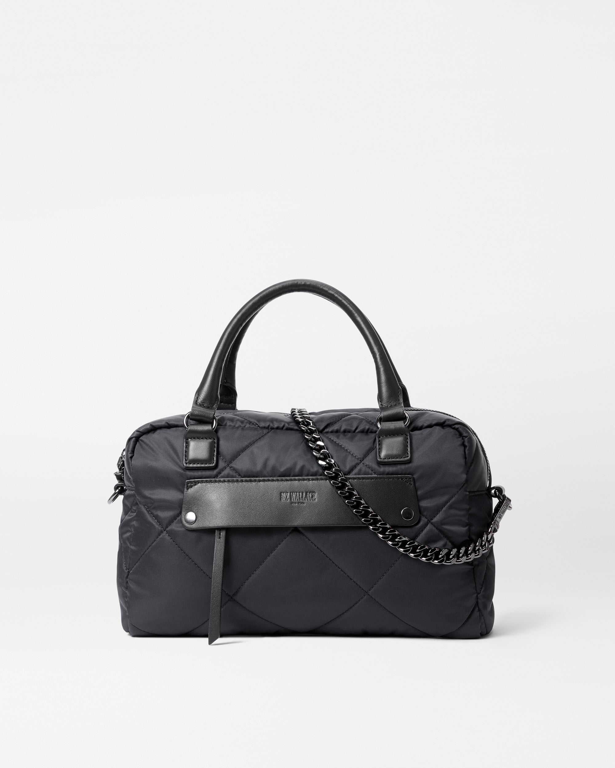 Black Madison Satchel - Stylish Leather Shoulder Bag for Women, Perfect for Work, Travel & Everyday Use