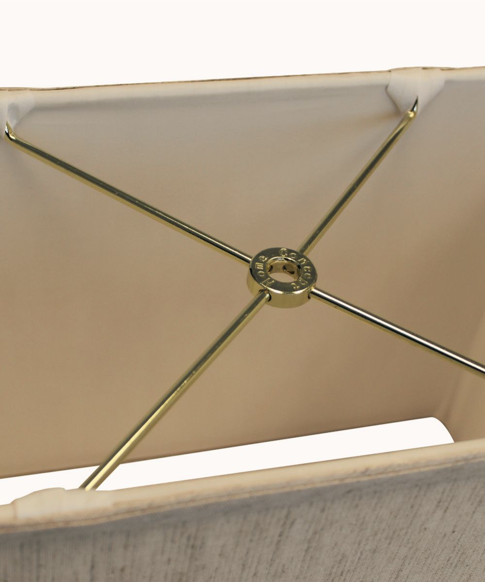 14W x 10H Rectangular Drum Lampshade - Softback Textured Oatmeal Fabric - Perfect for Bedroom, Living Room & Office Lighting Decor
