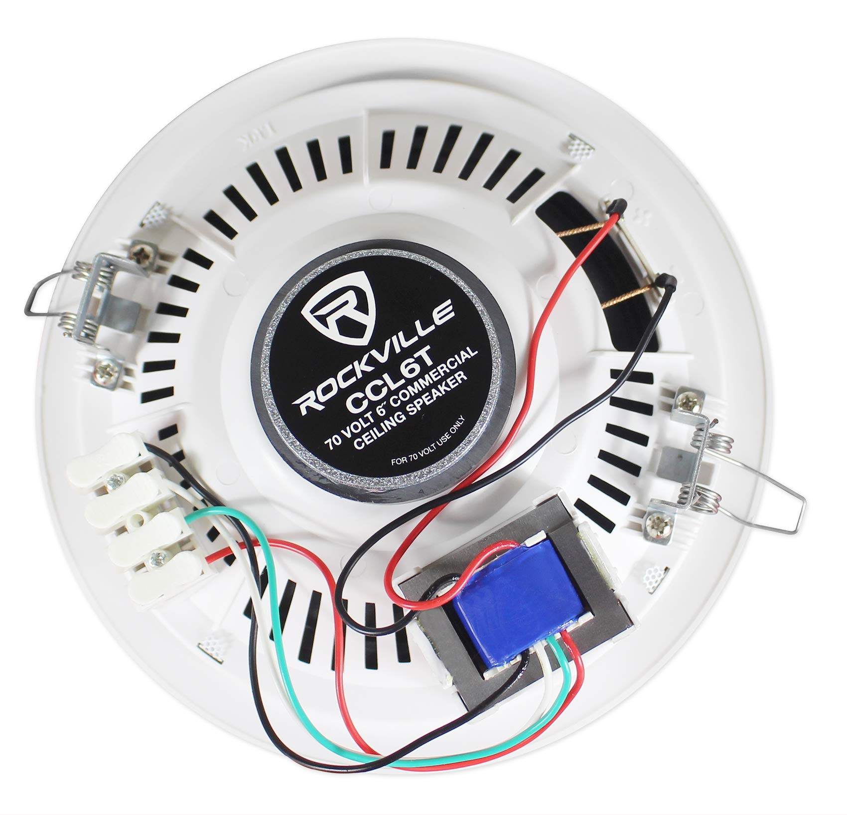 Rockville CCL6T White 70V 6