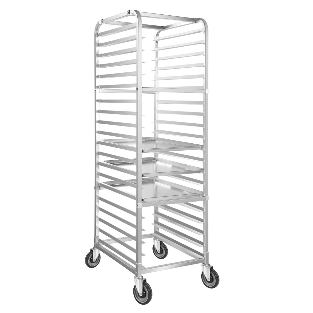 Atosa MPRA 20-Tier Commercial Aluminum Sheet Pan Rack with Wheels - Heavy Duty Bun Tray Organizer for Bakeries, Restaurants & Food Service