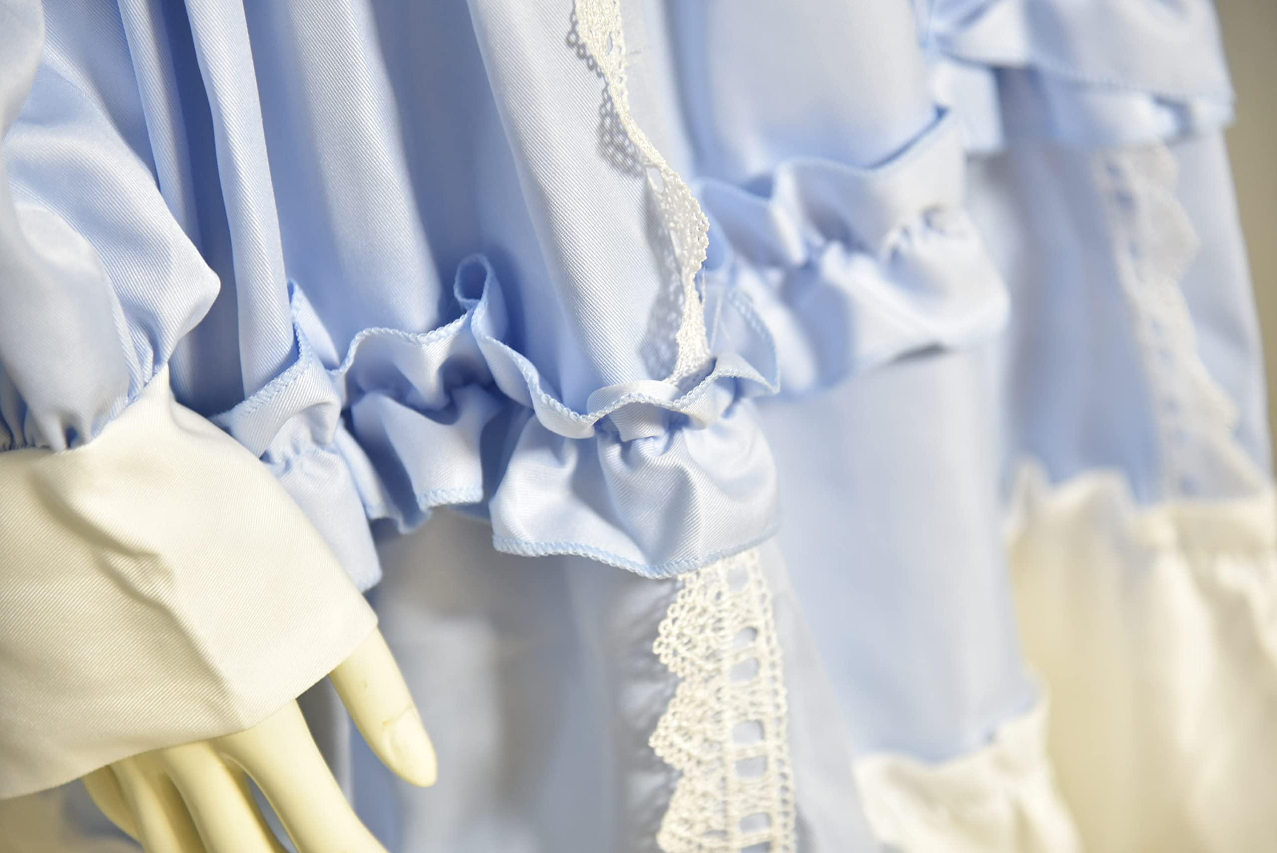 Lolita Princess Dress for Girls - Kawaii Long Sleeve Chiffon Skirt Cute Party Dress in Sky Blue | Perfect for Cosplay, Tea Parties & Special Occasions