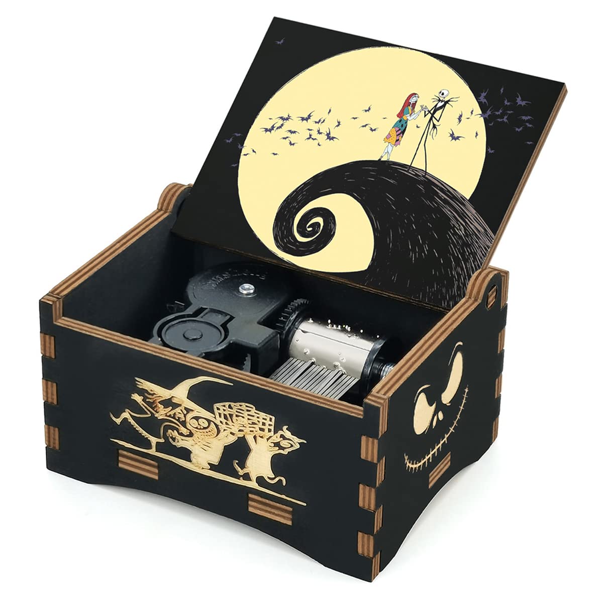 Sooharic Christmas Music Box - The Before Christmas Theme, Halloween & Holiday Musical Gift for Kids & Adults - Perfect for Party Decor, Room Decorations & Christmas Gifts (Winter Wonderland Scene)