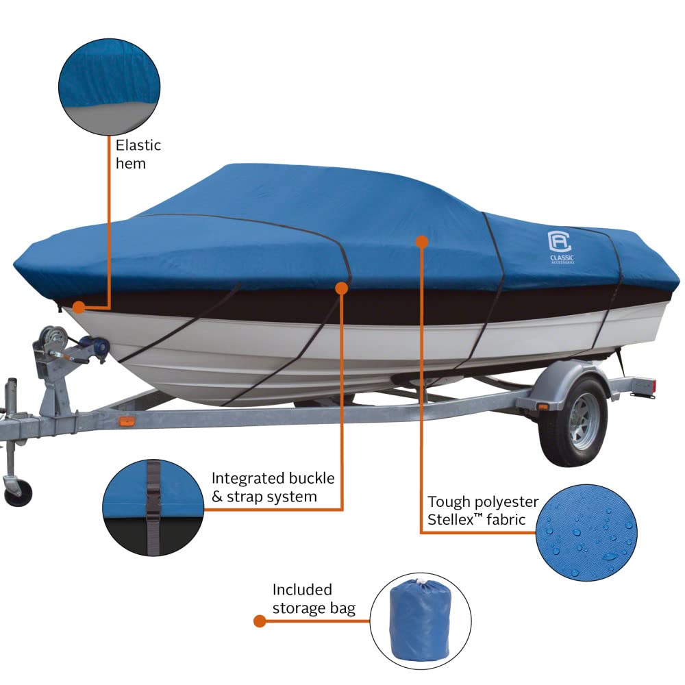Stellex All Seasons Boat Cover - Fits 22' to 24' Boats (116