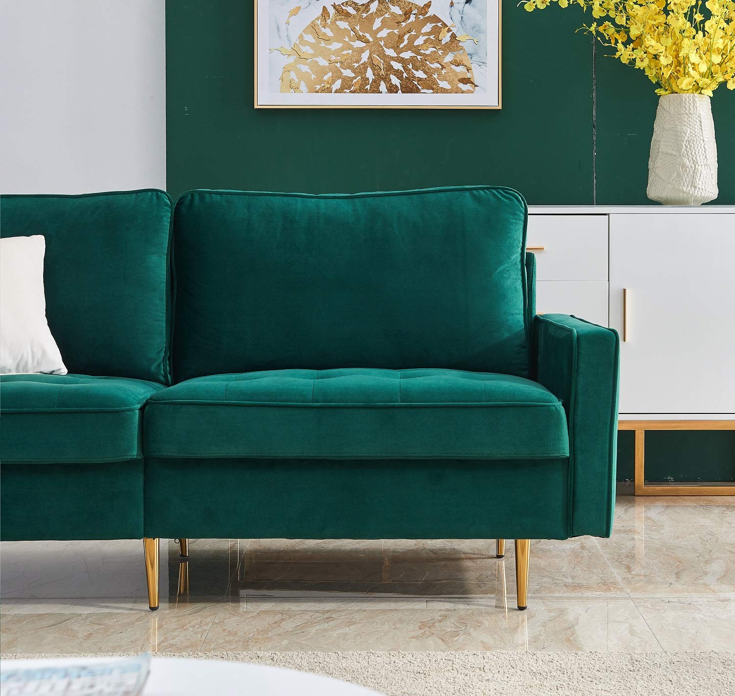 Mid Century Modern Velvet Sofa 71