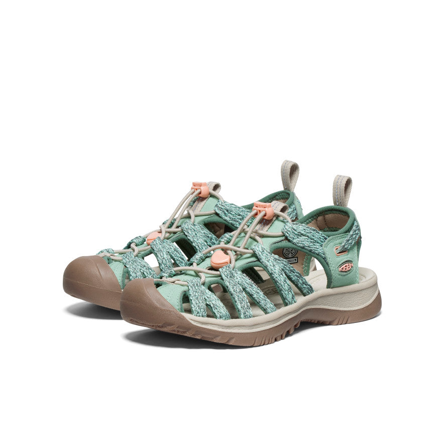 Women's Whisper Running Shoes - Granite Green & Peach Parfait | Lightweight Comfort for Jogging, Gym Workouts & Daily Wear