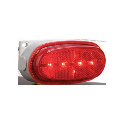 Betts 211216 LED Clear Marker Light Red with 12-inch Plug - 1 Pack - Ideal for Trucks, Trailers, Boats & Emergency Vehicles