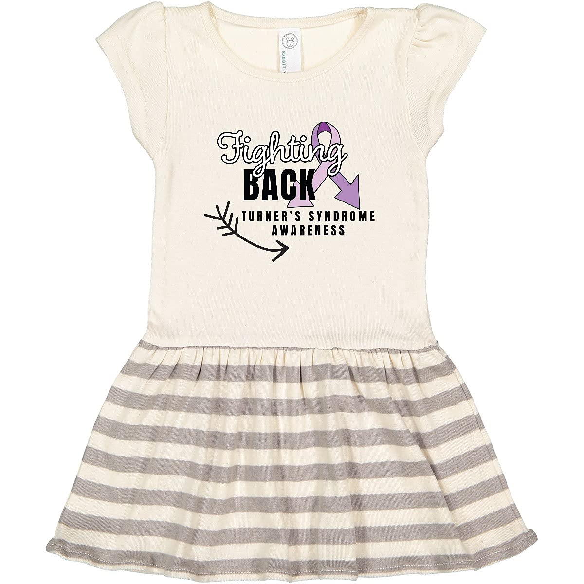 Inktastic Fighting Back Turner Syndrome Awareness Toddler Dress - Cute & Comfortable Outfit for Girls with Turner Syndrome Awareness Support