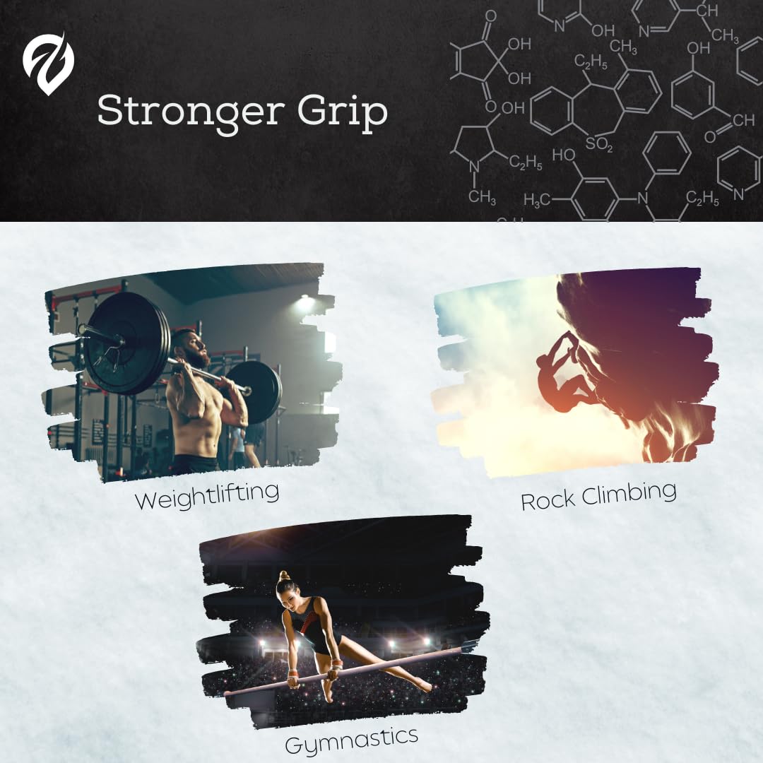 Liquid Chalk for Weightlifting & Gymnastics - Sweat Resistant, Long Lasting Grip Enhancer for Rock Climbing, Dancing & Strength Training | Mess Free Gym Chalk for Better Performance | Ideal for Athletes, Climbers & Fitness Enthusiasts