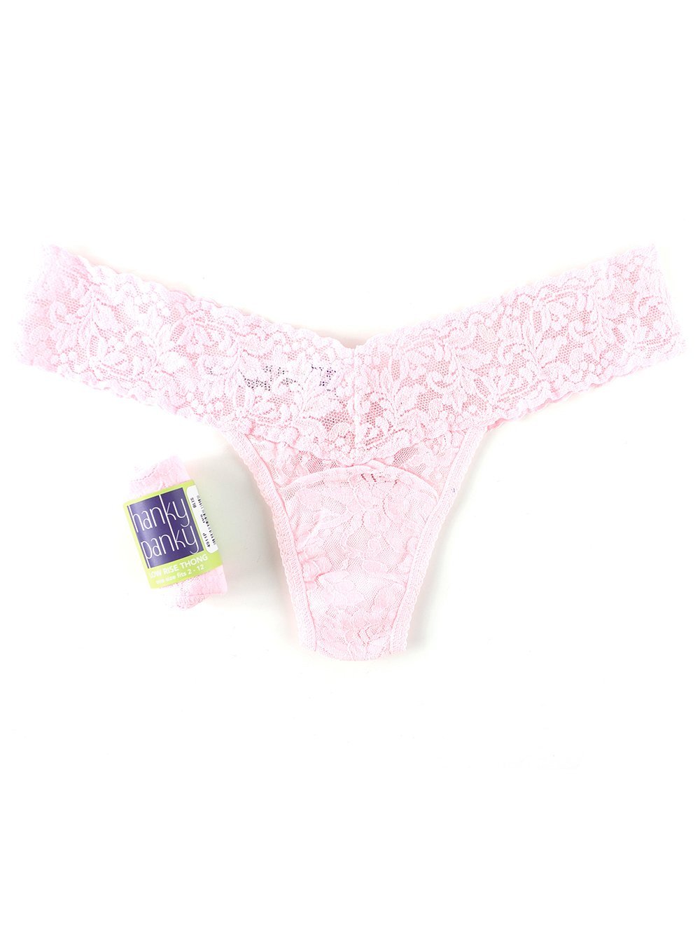 Rolled Signature Lace Original Rise Thong - Comfortable Women's Underwear for Everyday Wear & Special Occasions