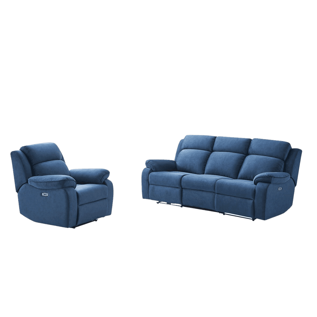 Ethan Fabric Recliner Chair - Comfortable & Pet Friendly Living Room Furniture for Relaxing, Watching TV & Napping