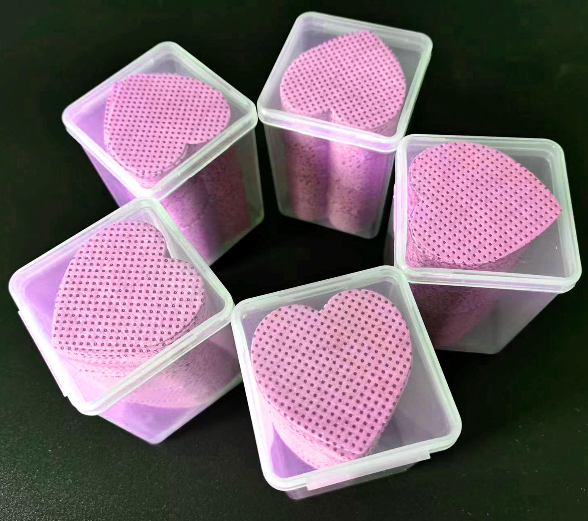 1000 PCS Lint-Free Nail Wipes & Eyelash Extension Glue Remover Wipes - Hypoallergenic Nail Polish Remover Pads for Lash Extensions, Gel Manicures & Lash Glue Cleaning - Pink | Salon & Home Use for Professional & DIY Beauty Care