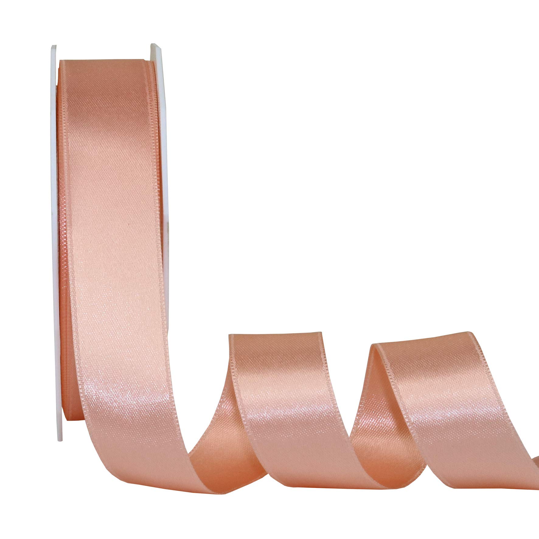 25mm x 25m Dusty Rose Ribbon - Premium Satin Ribbon for Gift Wrapping, Wedding Decorations, DIY Crafts & Party Favors