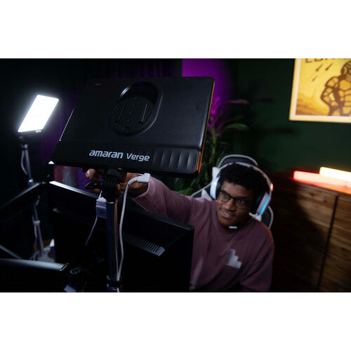 Amaran Verge Bi-Color LED Light Panel - 5600K Daylight & 3200K Tungsten White - Professional Photography & Video Lighting for Studio, YouTube, and Live Streaming