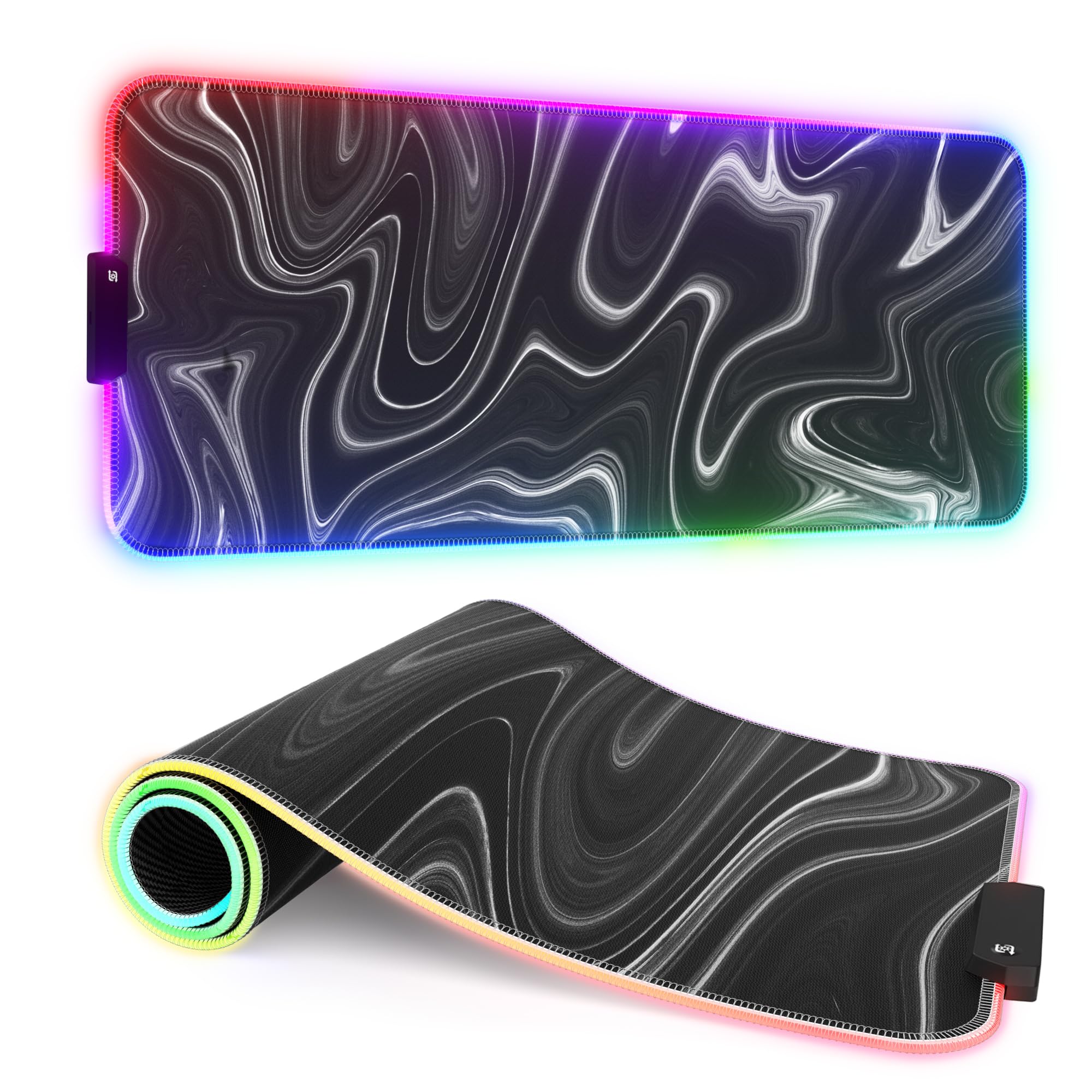 RGB Gaming Mouse Pad - 12 Lighting Modes, 32