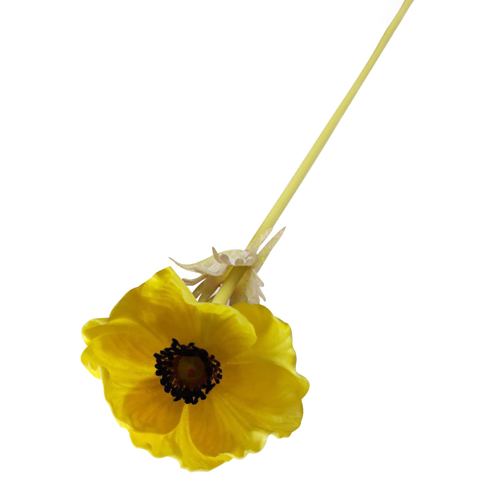 Hwangli Artificial Flower - 1Pc Faux Leather Fake Flower, Fadeless DIY Floral Arrangement for Home Decor, Wedding Centerpiece, Table Display & Office Decoration