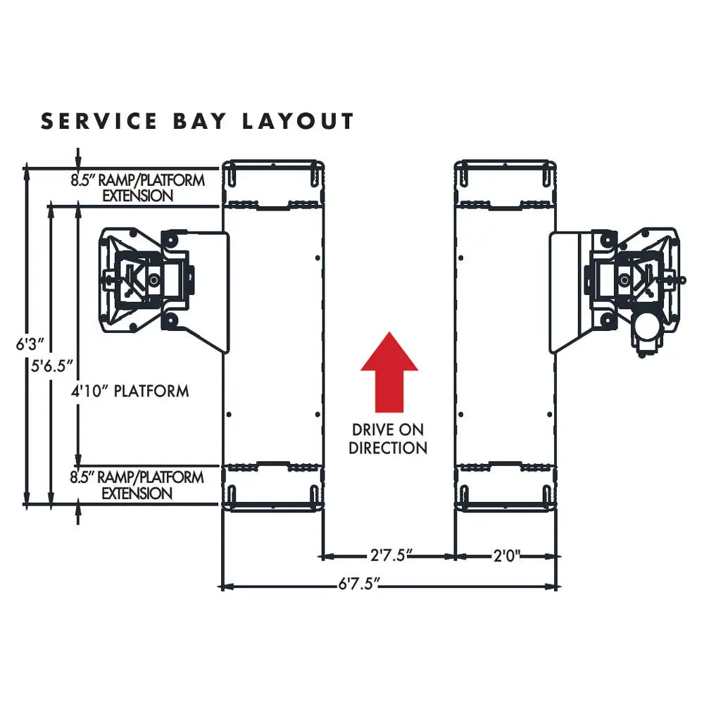Challenger Quick Cycle 9K 2 Post Car Lift with Drive-On Pad & Dual Pendant Controls - CL10A XP9 DPC QC - Perfect for Auto Repair Shops and Vehicle Maintenance
