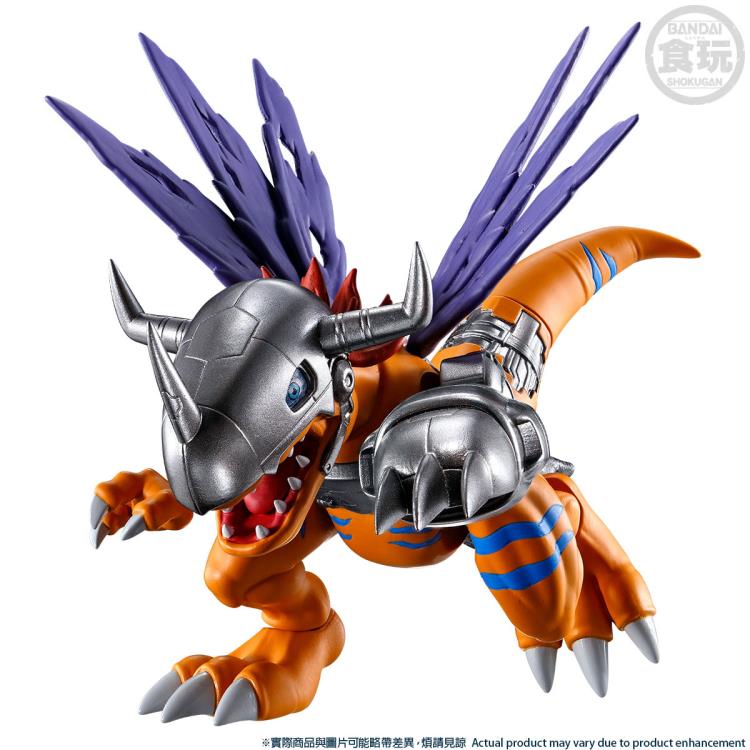 Bandai Digimon Adventure Metalgreymon & Weregarurumon SHODO Action Figures 2-Pack Set - Collectible Anime Model Toys for Display & Play