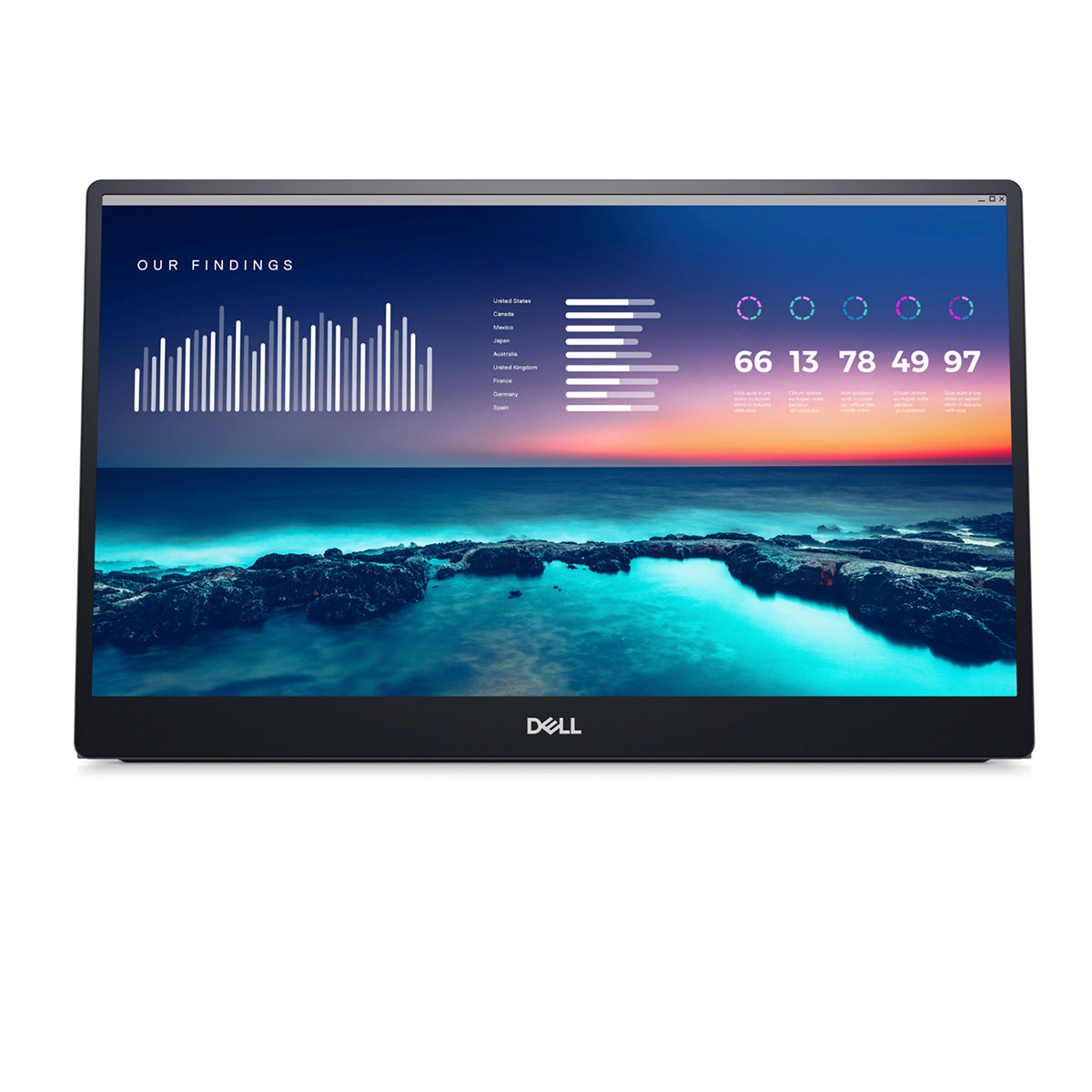 Dell P1424H 14-inch Full HD Portable Monitor - USB-C HDMI Laptop Second Screen for Business Travel, Gaming, and Remote Work