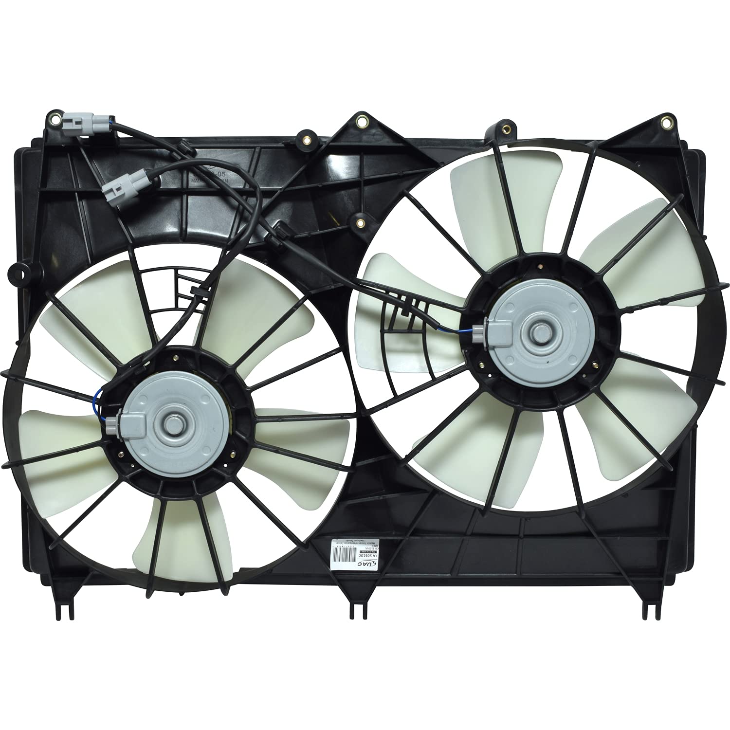 Dual Radiator and Condenser Fan Assembly FA 50510C - High Performance Cooling Fan for Cars, Trucks & SUVs - Perfect for Engine Cooling & AC System Maintenance