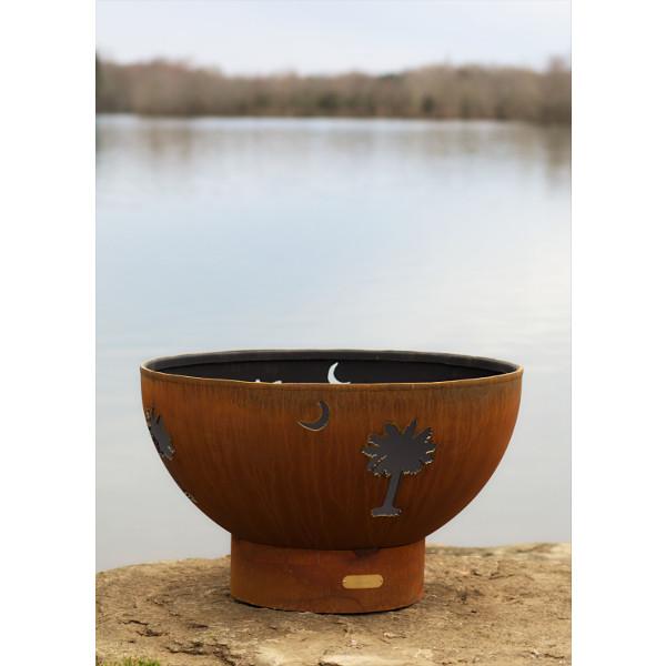 Portable Outdoor Fire Pit - Tropical Moon Design for Backyard, Patio & Camping | Perfect for Bonfires, S'mores & Relaxing Evenings