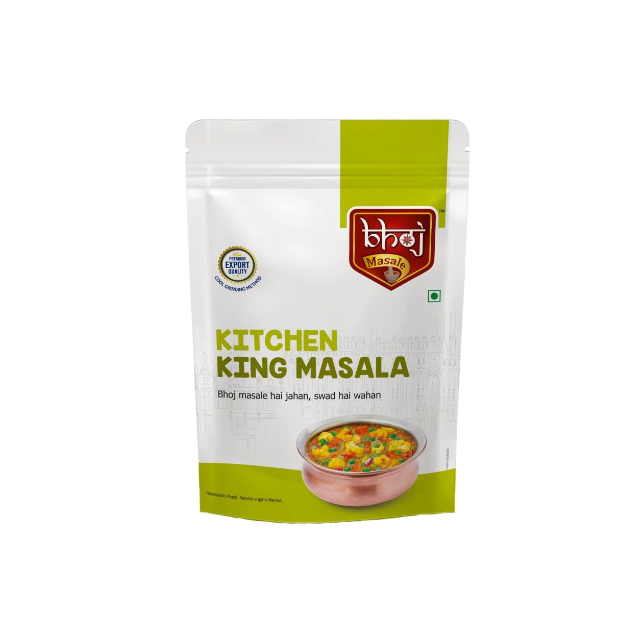 Bhoj Masale Kitchen King Masala 200GM | Authentic Indian Spice Blend | All-Purpose Seasoning for Curries, Rice & Veggies | No Preservatives, No Onion, No Garlic (Jain Friendly) | Perfect for Home Cooking & Restaurant Dishes