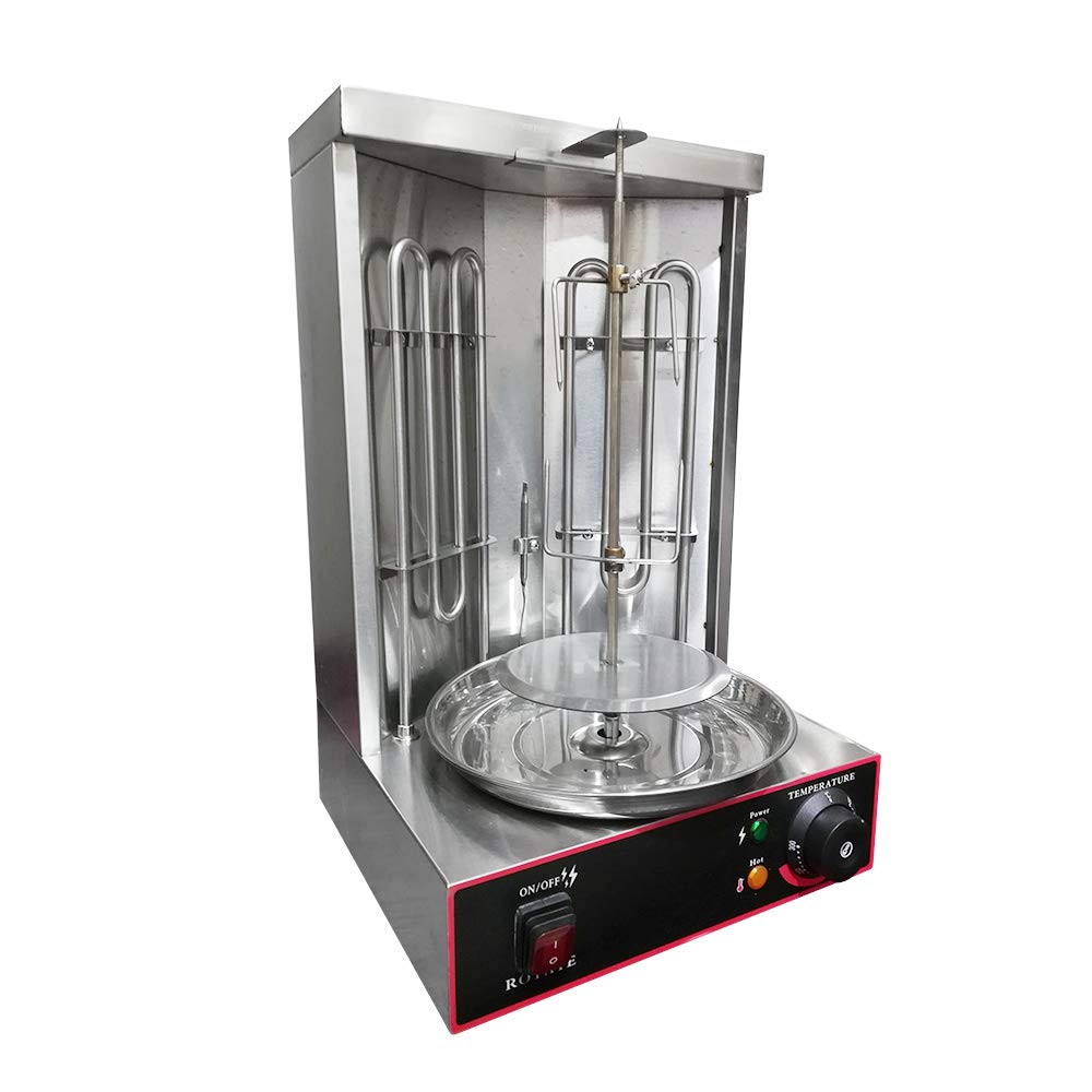 Commercial Electric Shawarma Grill Machine - 3000W Automatic Rotating Doner Kebab BBQ Rotisserie Oven for Restaurants, Food Trucks & Catering Events