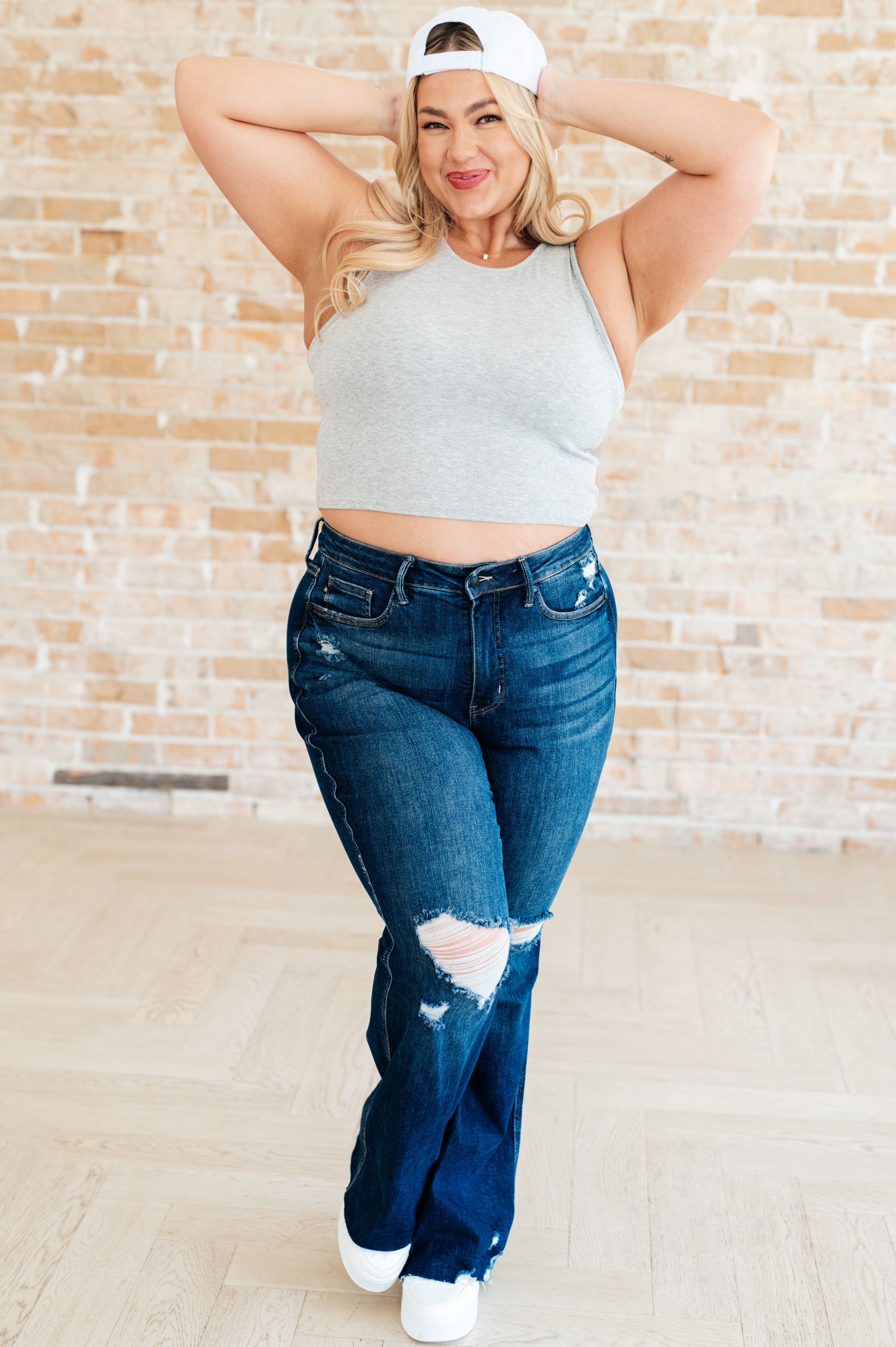 Premium Rib Knit Tank Top for Women - Soft Comfortable Grey Sleeveless Shirt - Perfect for Yoga, Gym Workouts & Summer Casual Wear
