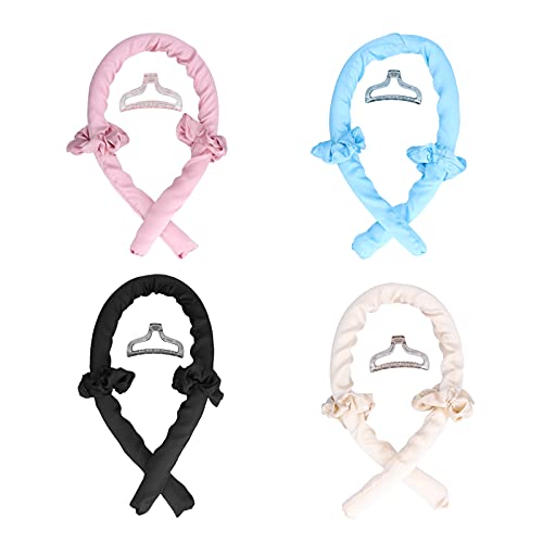 No Heat Silk Scrunchies & Firm Hold Foam Hair Rollers - Soft Hair Accessories for Everyday Use, Parties & Special Events | Gentle on Hair for Styling, Sleeping & Travel