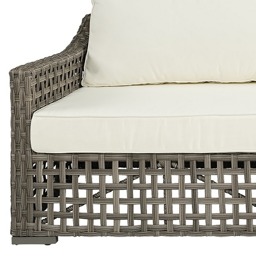 Artwood San Remo 3-Seater Outdoor Sofa in Classic Grey - Perfect for Patio, Garden, and Poolside Relaxation