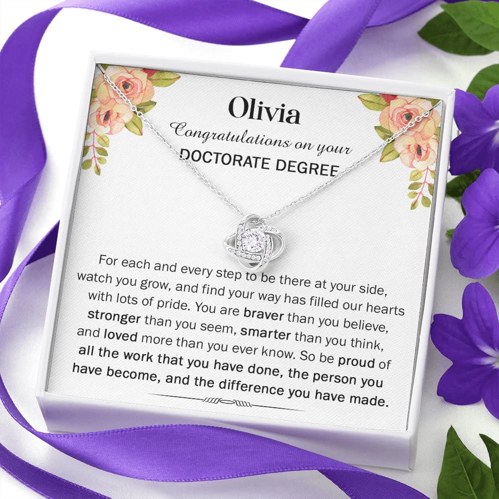 Elegant Doctorate Graduation Gift for Women - PhD & College Graduation Jewelry - Perfect Gift for Female Graduates - Ideal for Commencement Ceremonies & Academic Celebrations