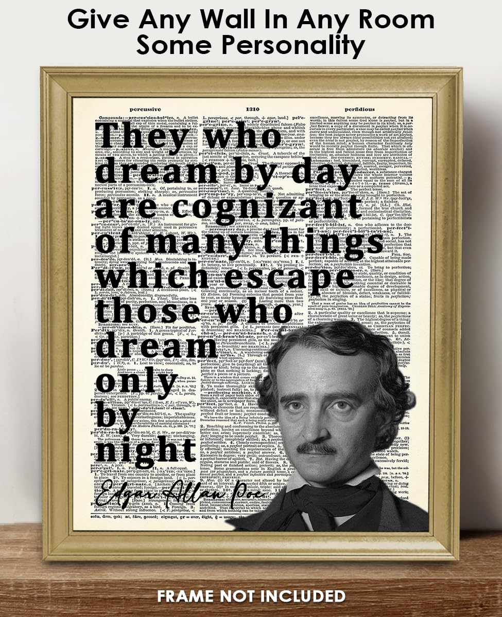 Edgar Allan Poe Motivational Wall Art 