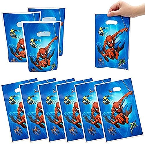 30 Pack Spider Themed Party Gift Bags - Cute Halloween Birthday Party Supplies for Kids (Boys & Girls) - Perfect for Trick-or-Treat, Favor Bags, Classroom Treats & Spooky Decorations