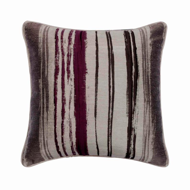 Berry Martini Purple Silk Throw Pillow Cover - Elegant Home Decor for Living Room, Bedroom & Sofa - Soft Luxury Cushion Cover for Modern Interior Design