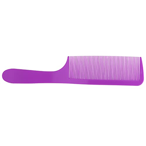 Professional Barber Comb with Heat Resistant Teeth, Ergonomic Handle & Smooth Edges - Purple Styling Comb for Salon, Home & Personal Use - Perfect for Hair Cutting, Styling & Detangling