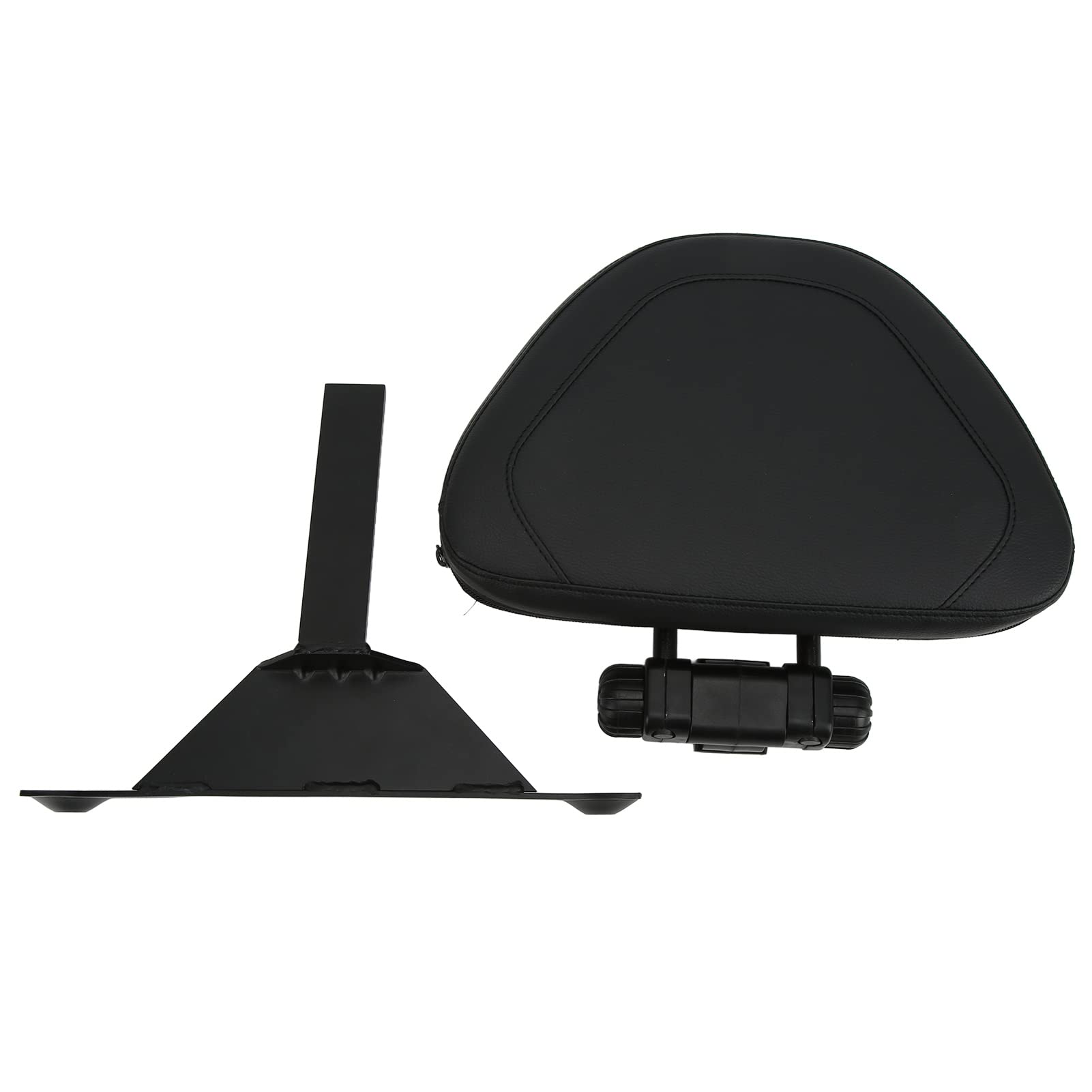 Adjustable Motorcycle Backrest for Driver & Rider - Black, Durable, Water Resistant & Comfortable - Perfect for Long Rides, Touring & Cruising