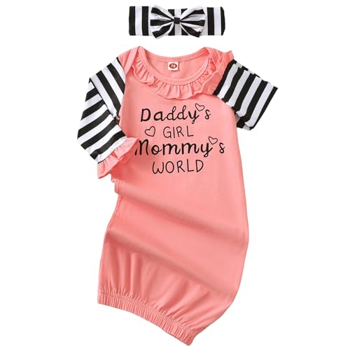 M Pink Striped Sleeve