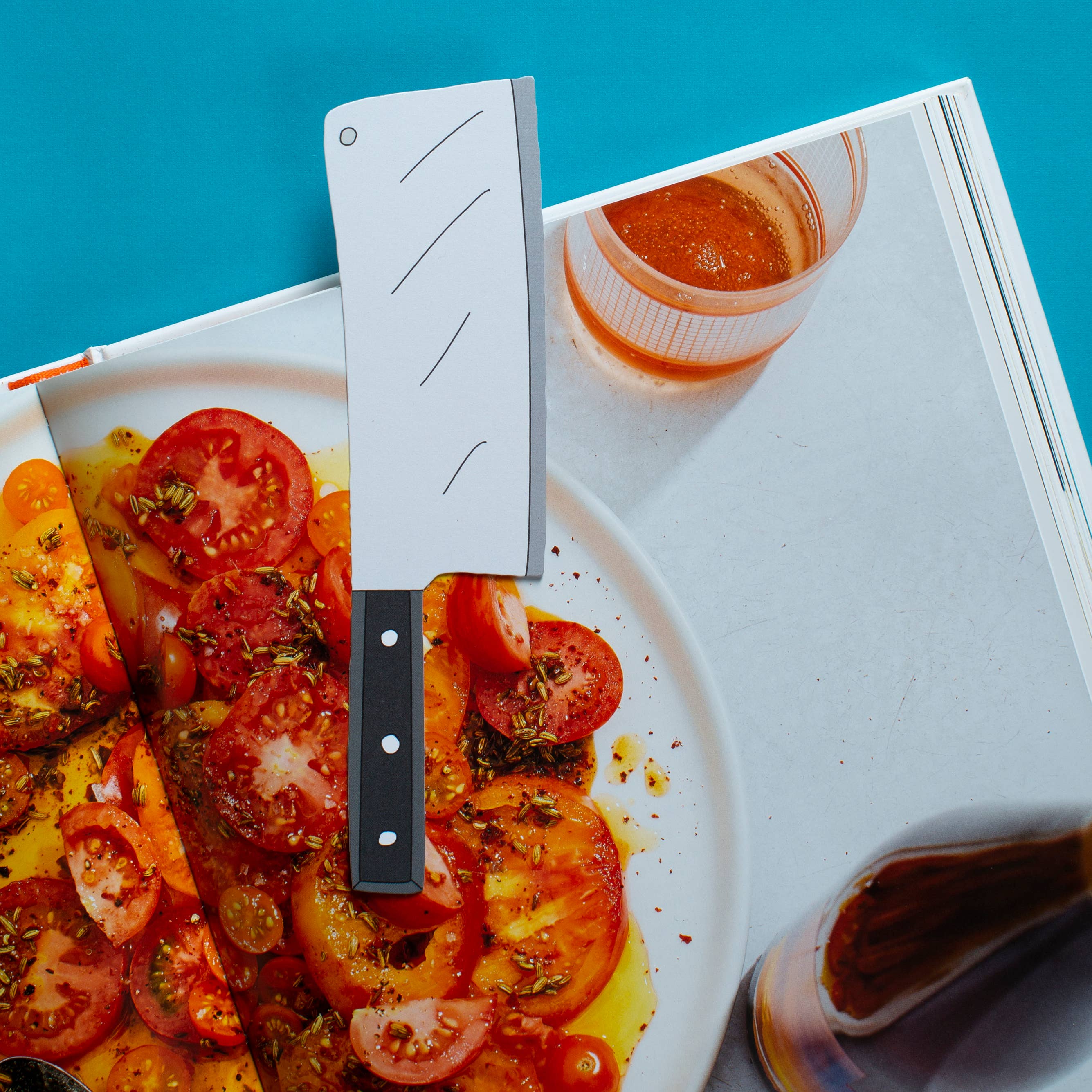 Stainless Steel Cleaver Bookmark - Unique Kitchen Knife Design for Book Lovers | Perfect Gift for Chefs & Readers