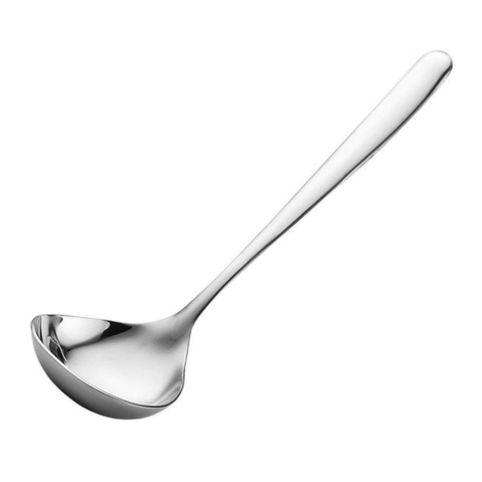 Stainless Steel Soup Ladle with Ergonomic Handle - BPA-Free Deep Head Kitchen Spoon for Serving & Stirring Soups, Stews, and Sauces - Perfect for Cooking, Dining & Food Preparation