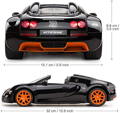 RASTAR Bugatti Veyron 16.4 Grand Sport Vitesse 1:24 Scale Remote Control RC Toy Car - High Speed Racing & Collectible Display for Kids & Adults