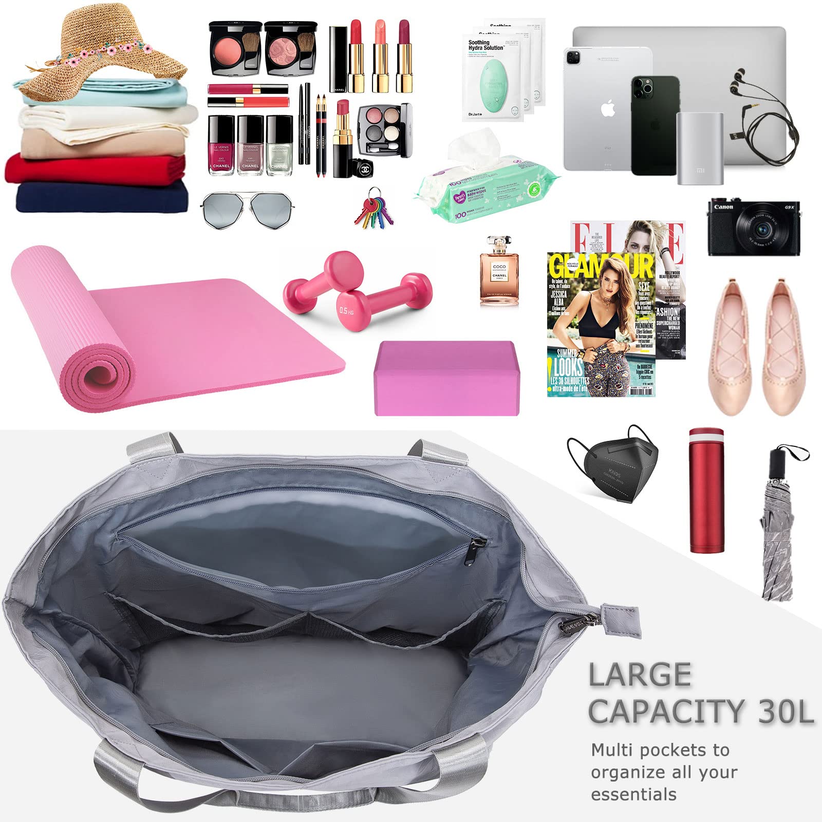 Premium Waterproof Yoga Mat Bag with Shoulder Strap & Wet Pocket - Durable Gym Bag for Yoga, Pilates, Travel, Beach & Daily Use - Perfect for Fitness Enthusiasts & On-the-Go Lifestyles