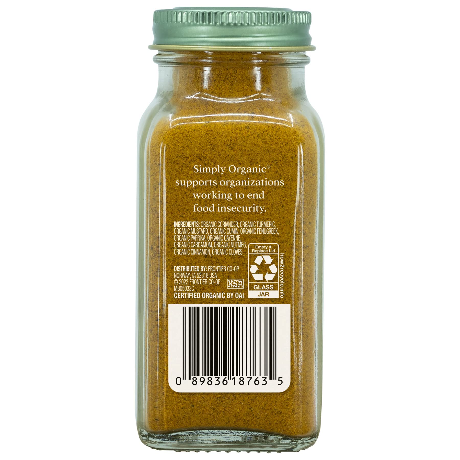 Organic Curry Powder by Simply Organic | 3 oz | USDA Certified | Gluten-Free & Non-GMO | Perfect for Indian Dishes, Soups & Marinades