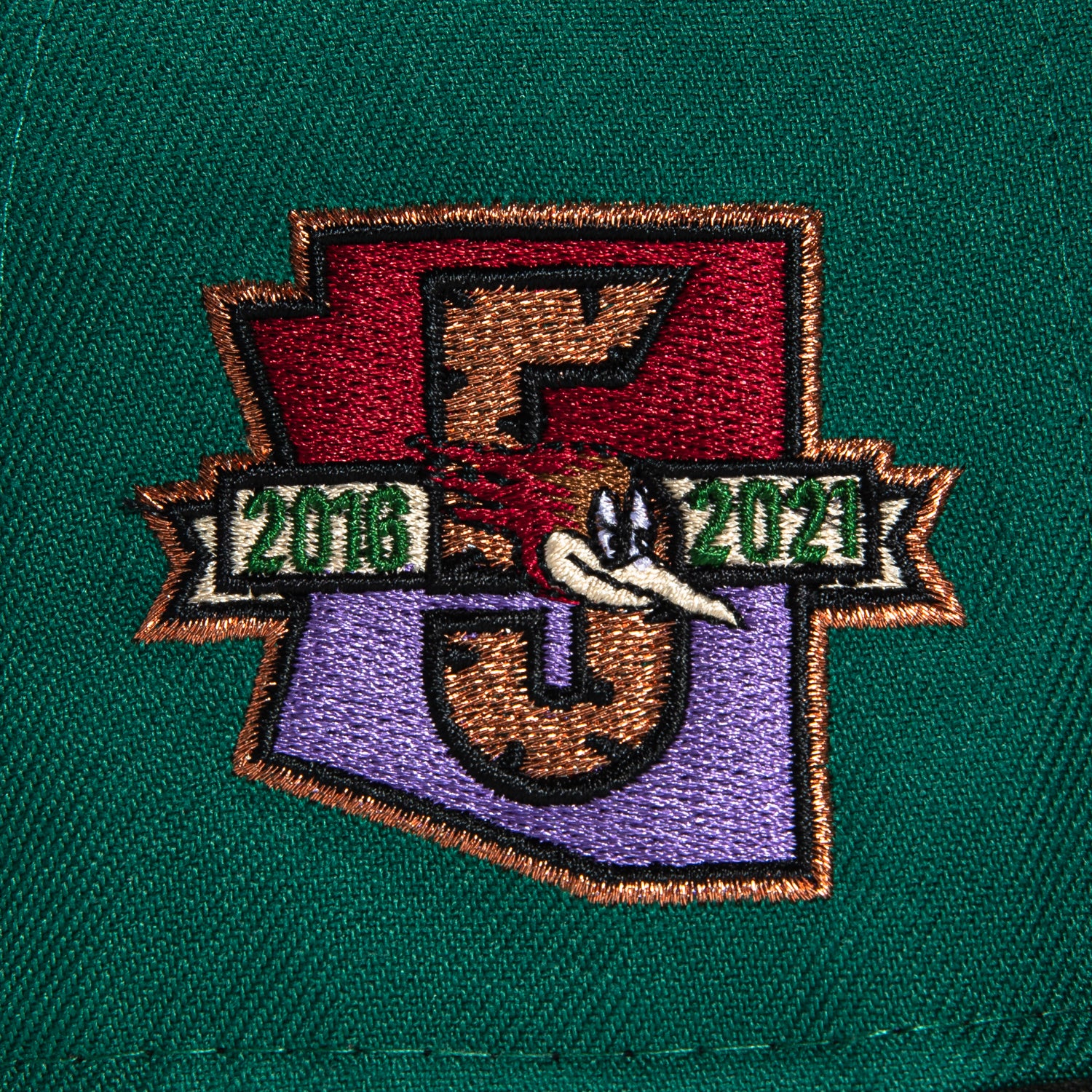 New Era 59Fifty Tucson Roadrunners Inaugural Patch Alternate Snapback Hat - Green & Black | Official MLB Baseball Cap for Men & Women | Perfect for Games, Sports Events & Streetwear Fashion
