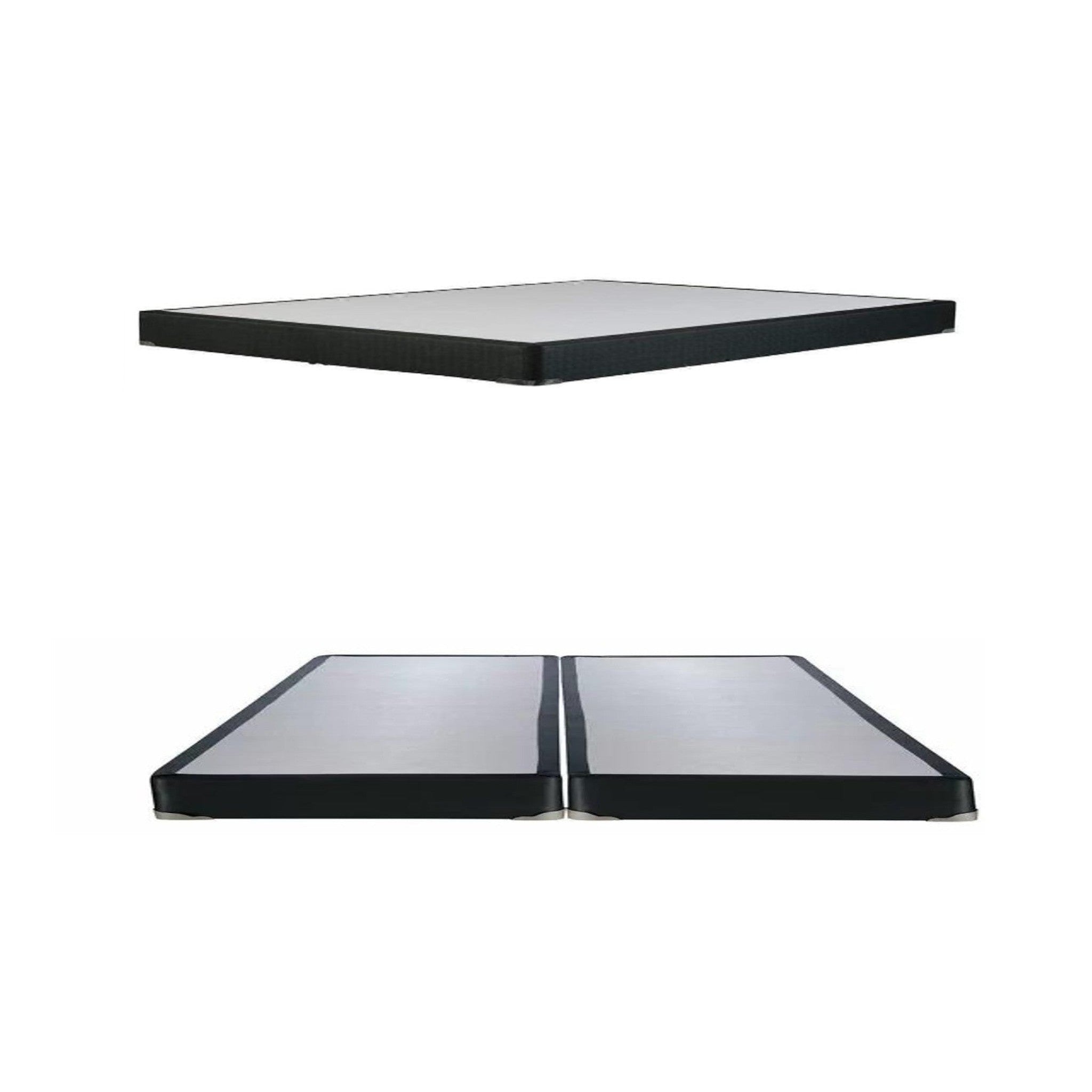 5 Inch Low Profile Box Spring - Queen Size Mattress Foundation for Bed Support, Sturdy & Durable - Perfect for Platform Beds, Adjustable Bases, and Guest Rooms