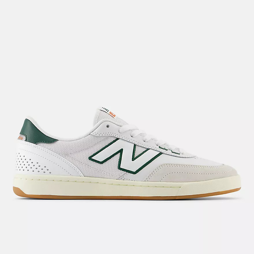 New Balance Numeric 440 V2 Skateboarding Shoes - White/Green (NM440WGR) | Durable & Comfortable for Street Skating & Casual Wear