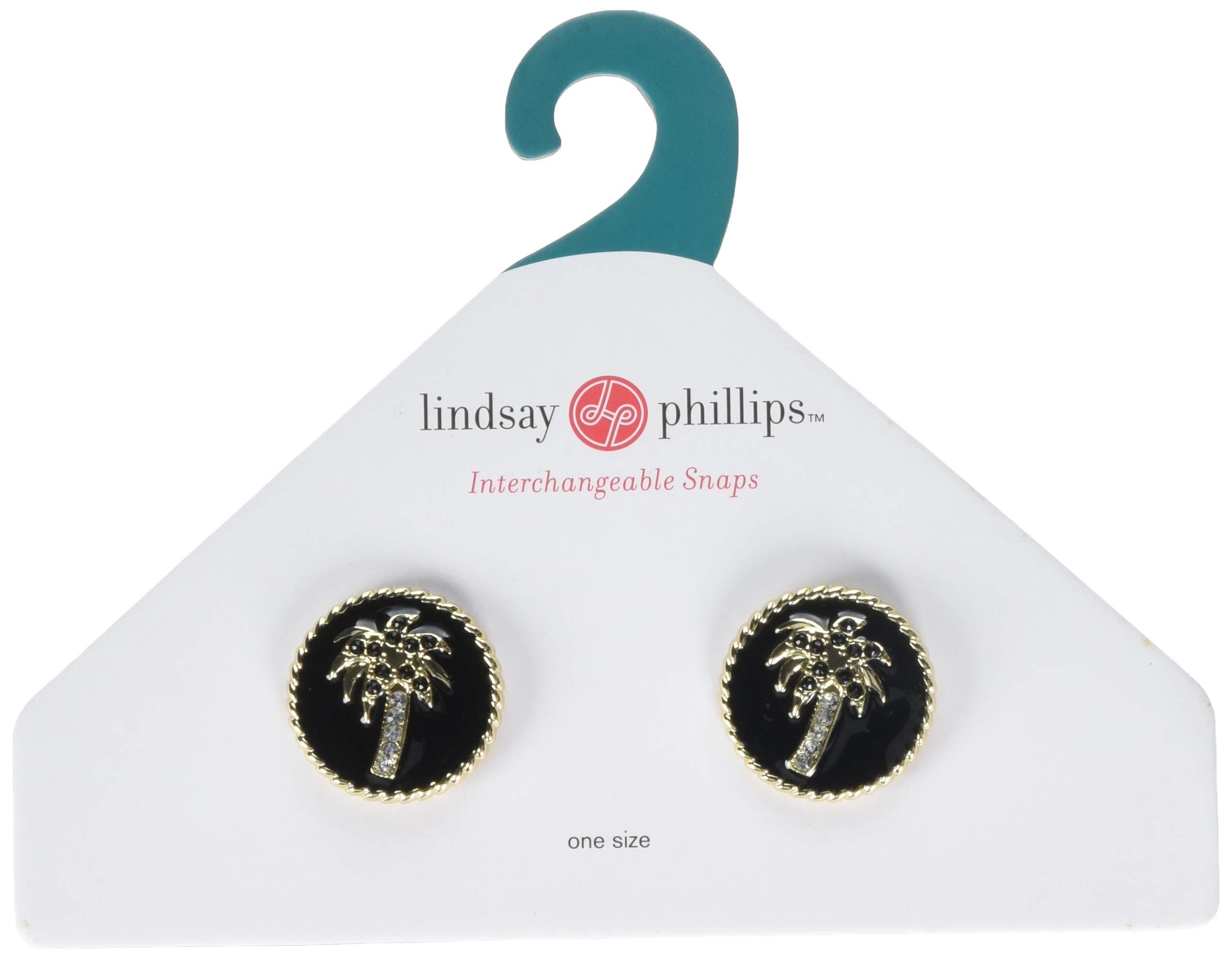 Lindsay Phillips Women's Snaps Shoe Charms - Black | Spring 2021 Collection | Comfortable & Stylish Shoe Accessories for Casual Outfits & Summer Wear