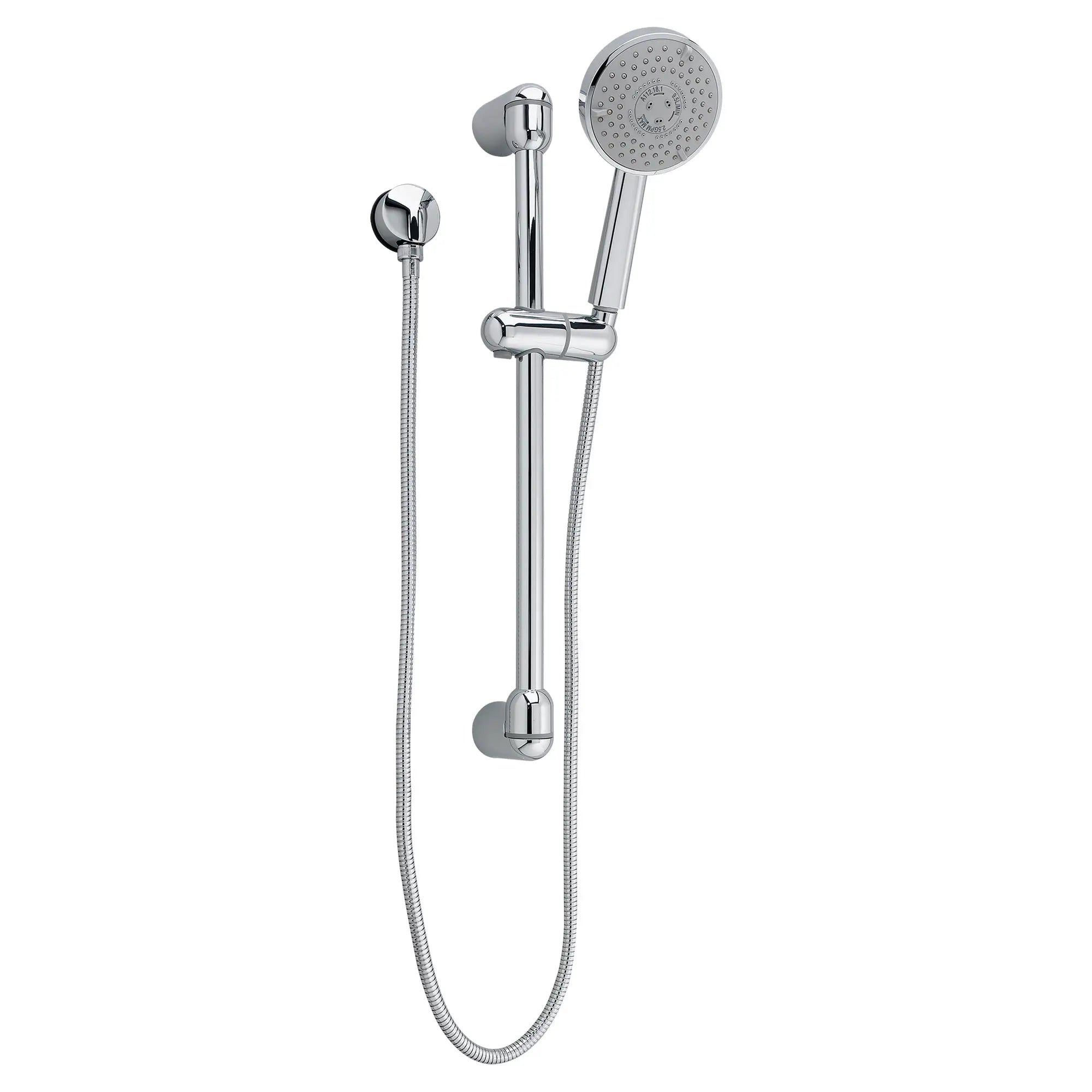 2.5 GPM/9.5 LPM 3-Function Slide Bar Shower Kit - Easy Installation for Bathroom & RV Use